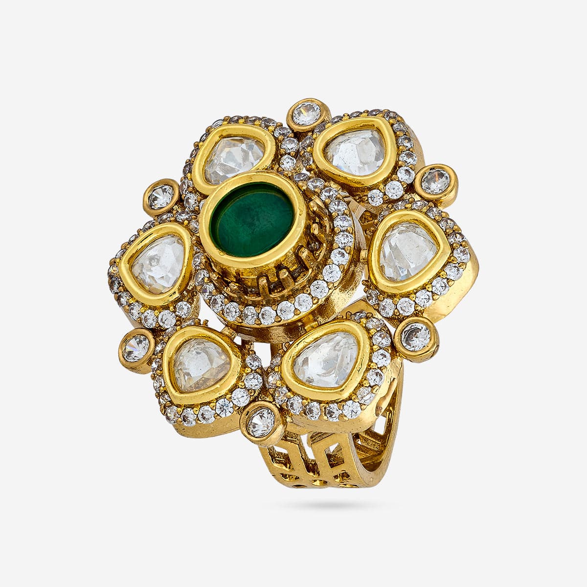 Kundan Finger Ring 187898 - Image 5