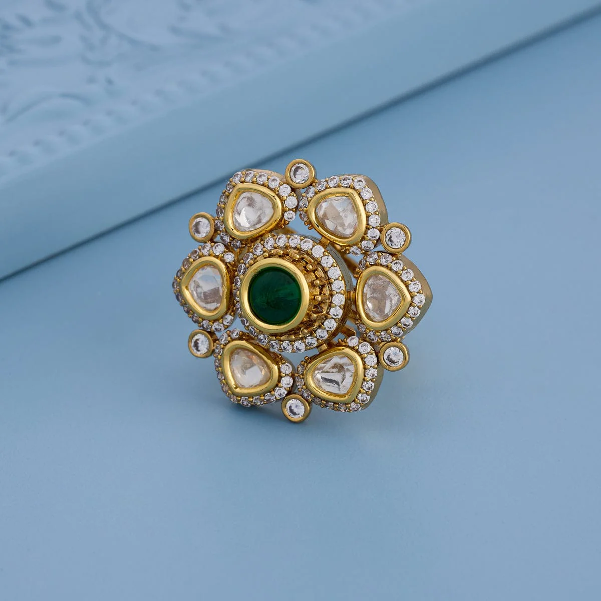 Kundan Finger Ring 187898 - Image 6