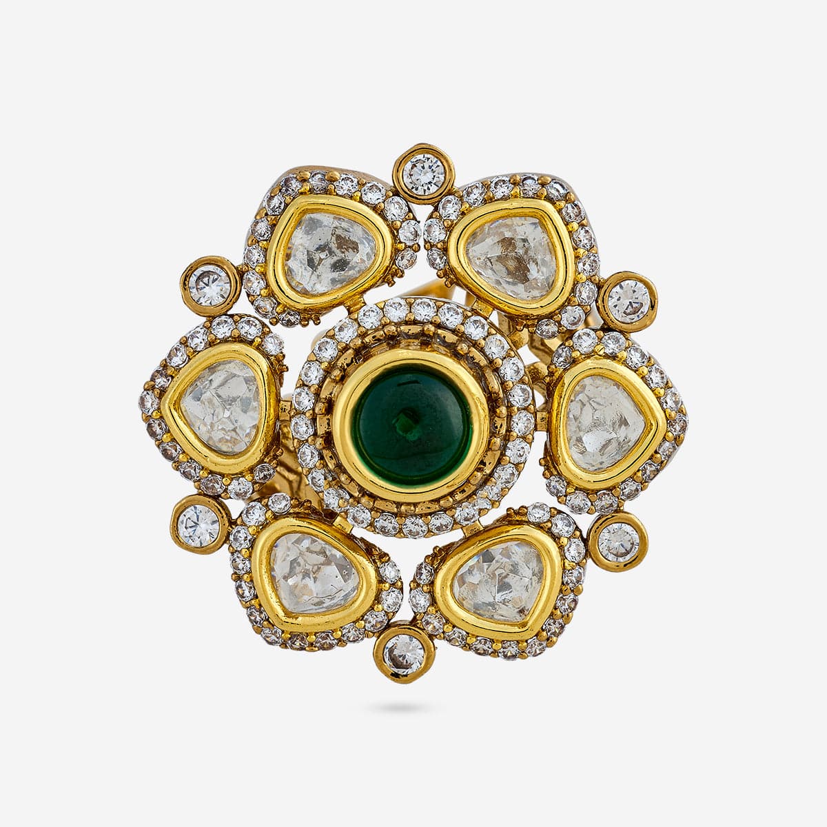 Kundan Finger Ring 187898 - Image 8