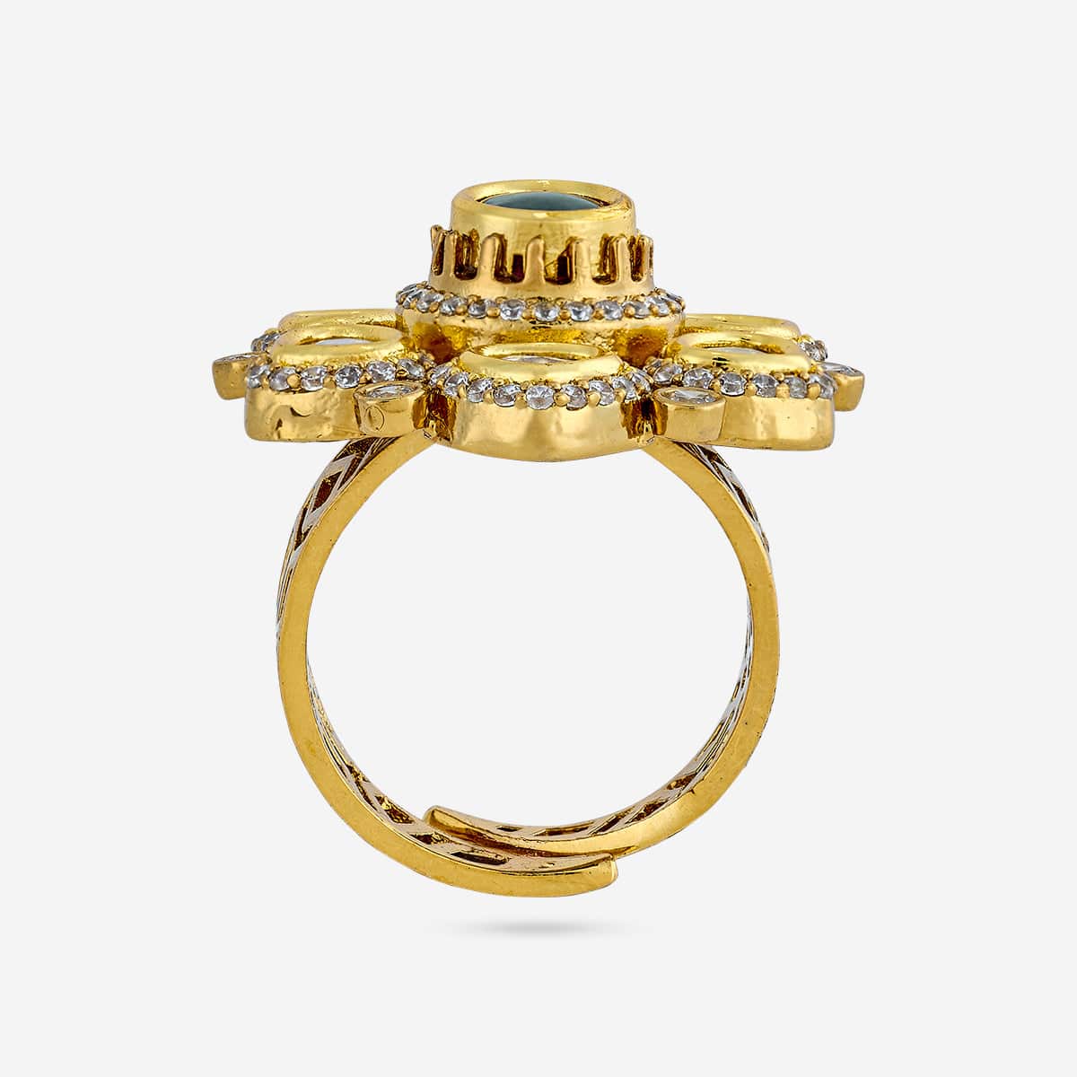 Kundan Finger Ring 187898 - Image 9