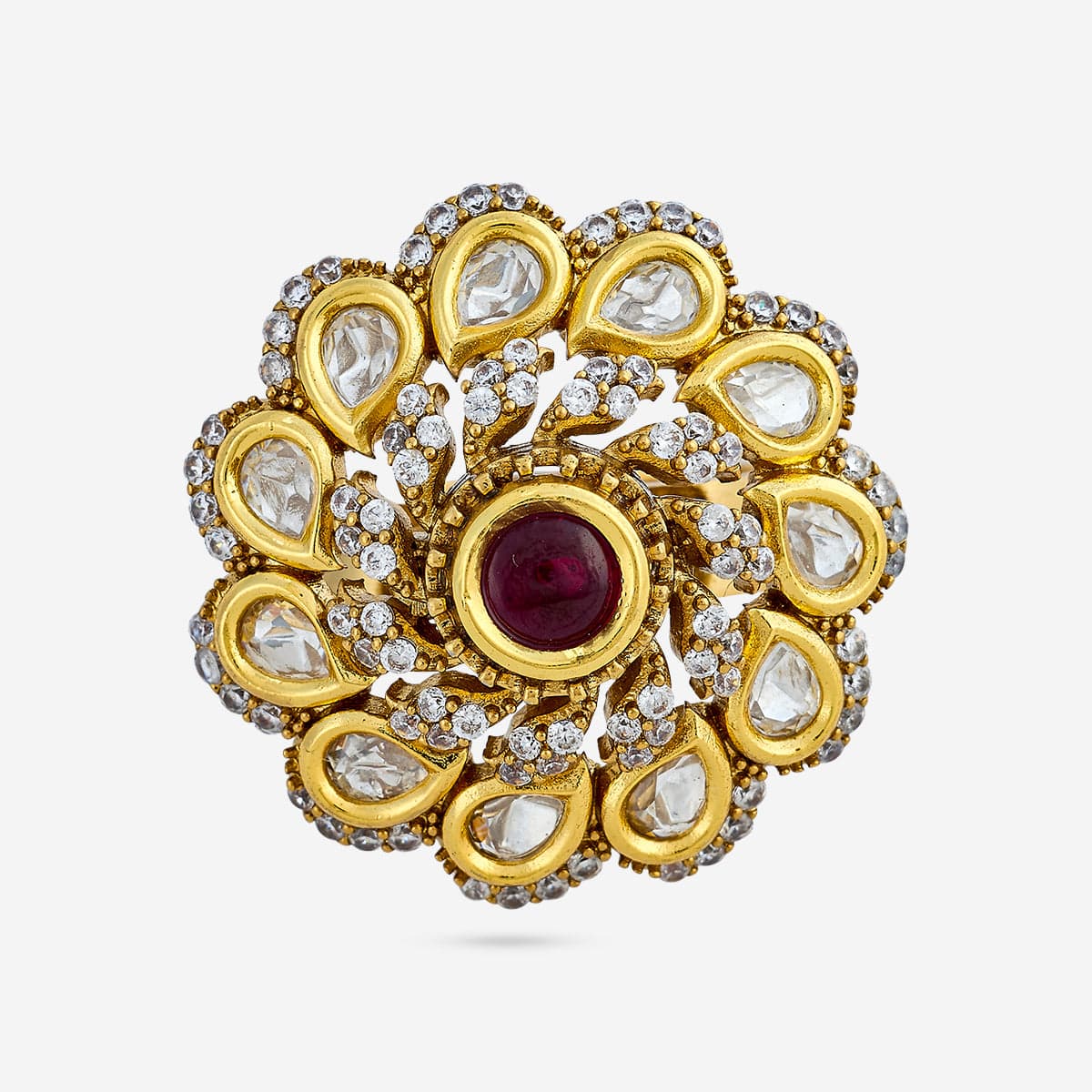 Kundan Finger Ring 187899 - Image 4