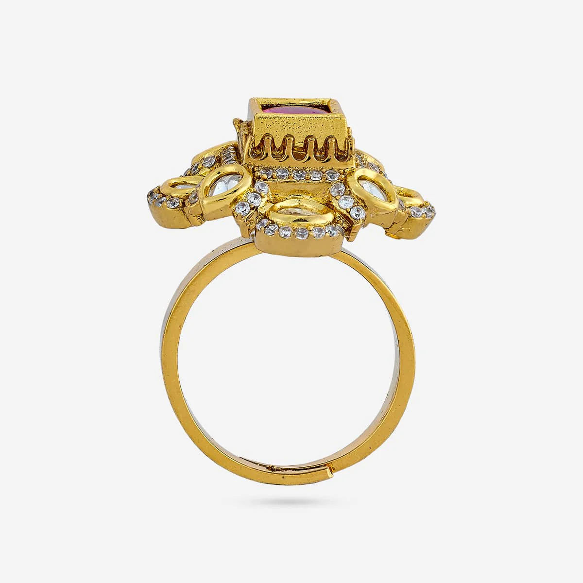 Kundan Finger Ring 187901 - Image 4