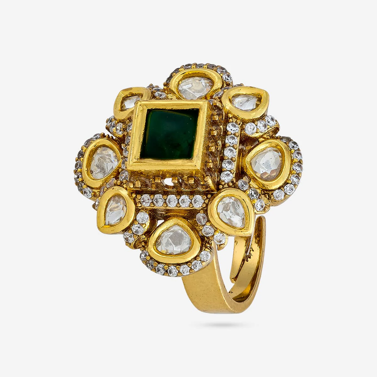 Kundan Finger Ring 187901 - Image 5