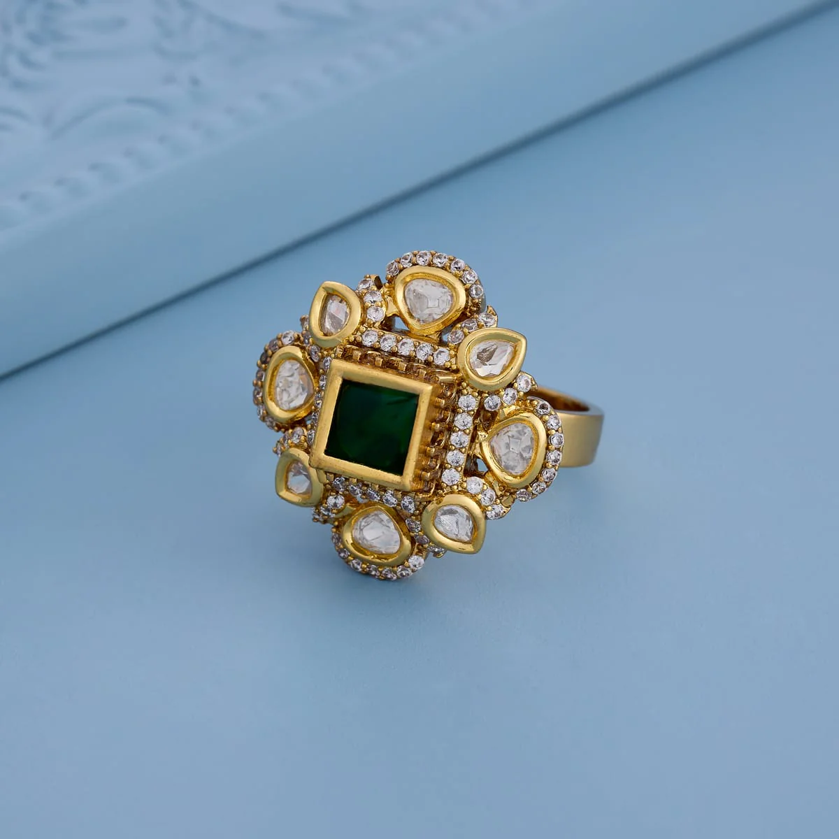 Kundan Finger Ring 187901 - Image 6