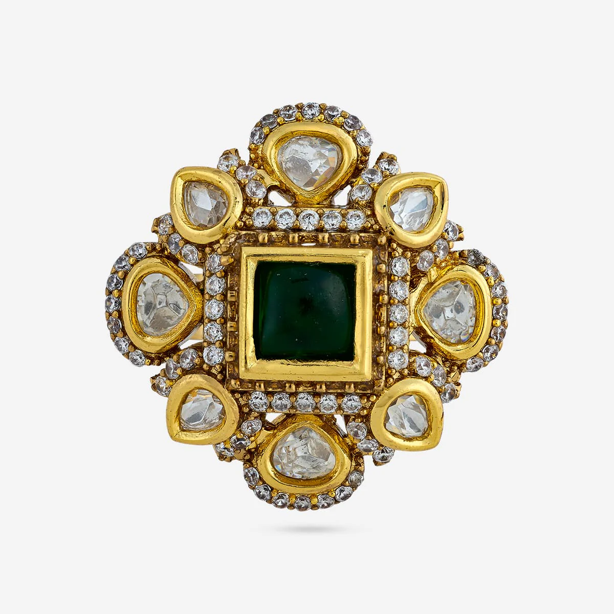 Kundan Finger Ring 187901 - Image 8