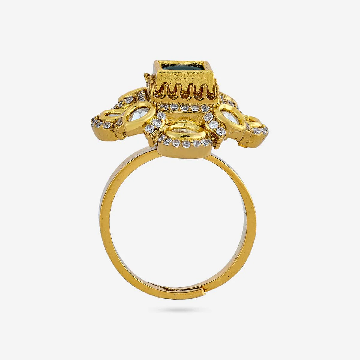 Kundan Finger Ring 187901 - Image 9