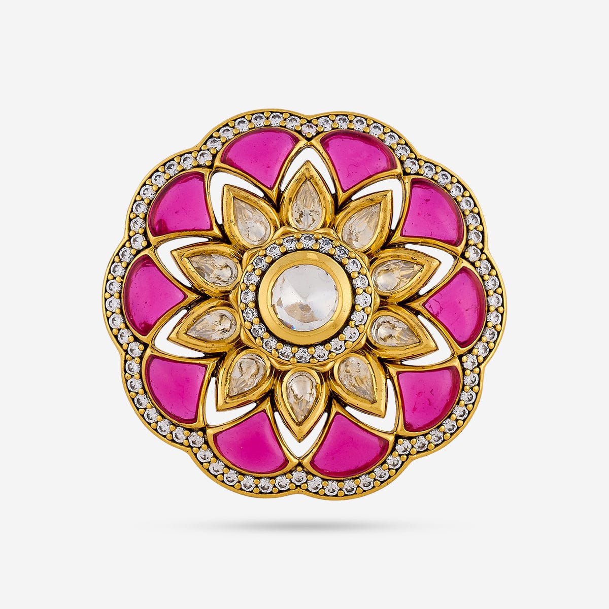 Kundan Finger Ring 189200 - Image 3