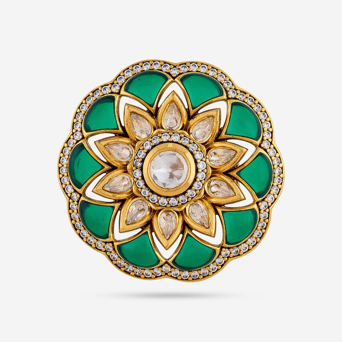 Kundan Finger Ring 189200 - Image 8