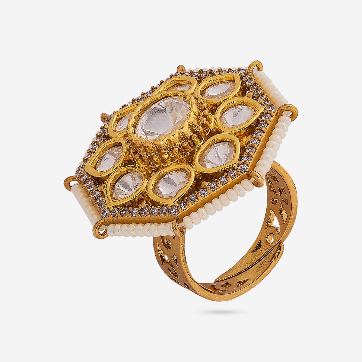 Kundan Finger Ring 190808 - Image 10