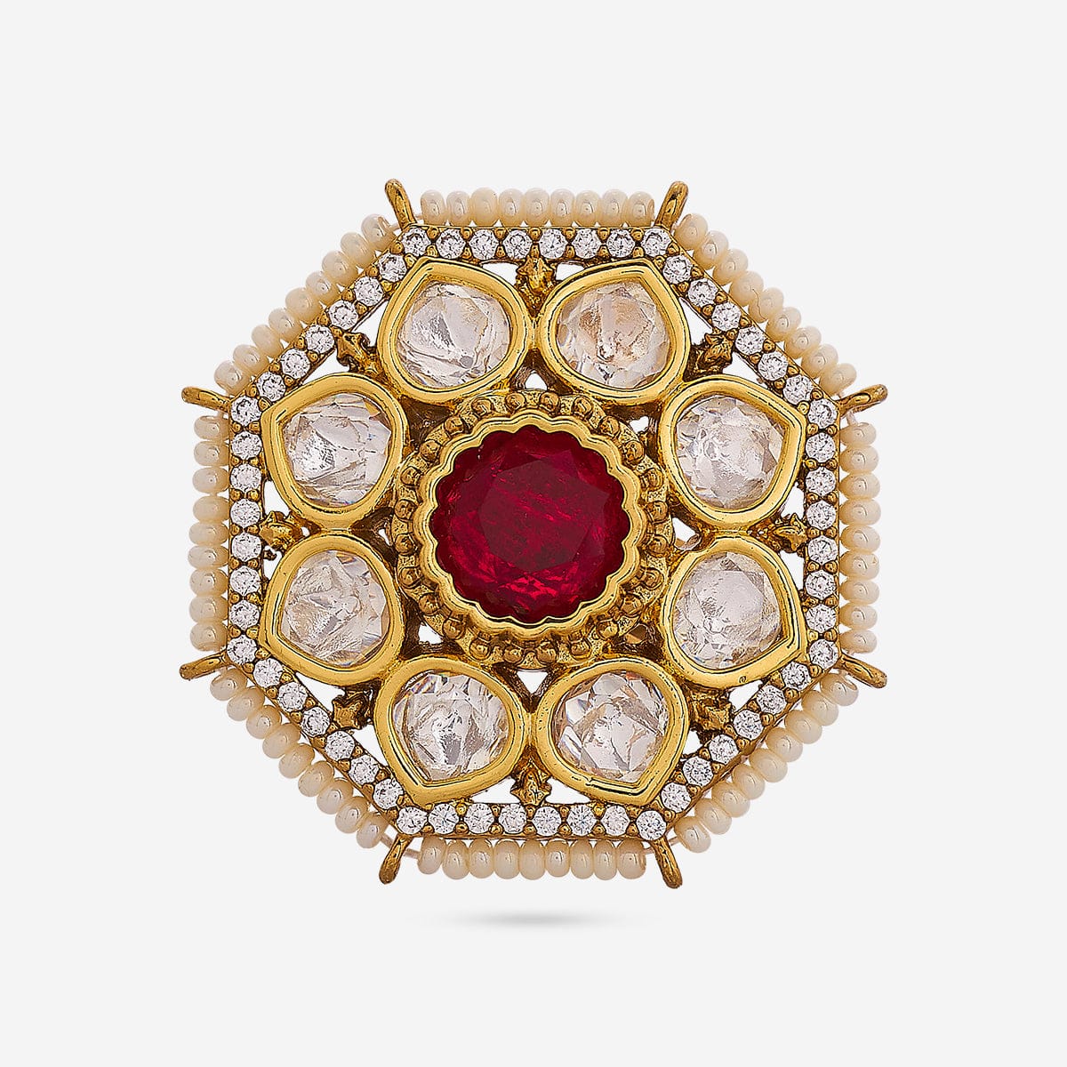 Kundan Finger Ring 190808 - Image 3