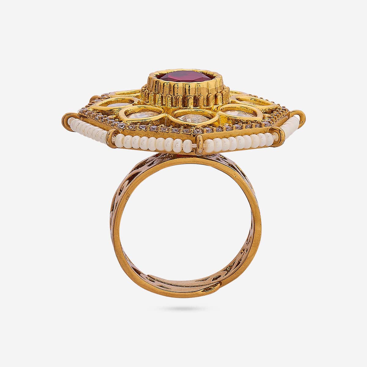 Kundan Finger Ring 190808 - Image 4