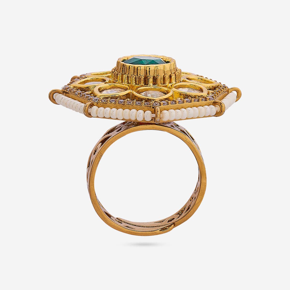 Kundan Finger Ring 190808 - Image 9