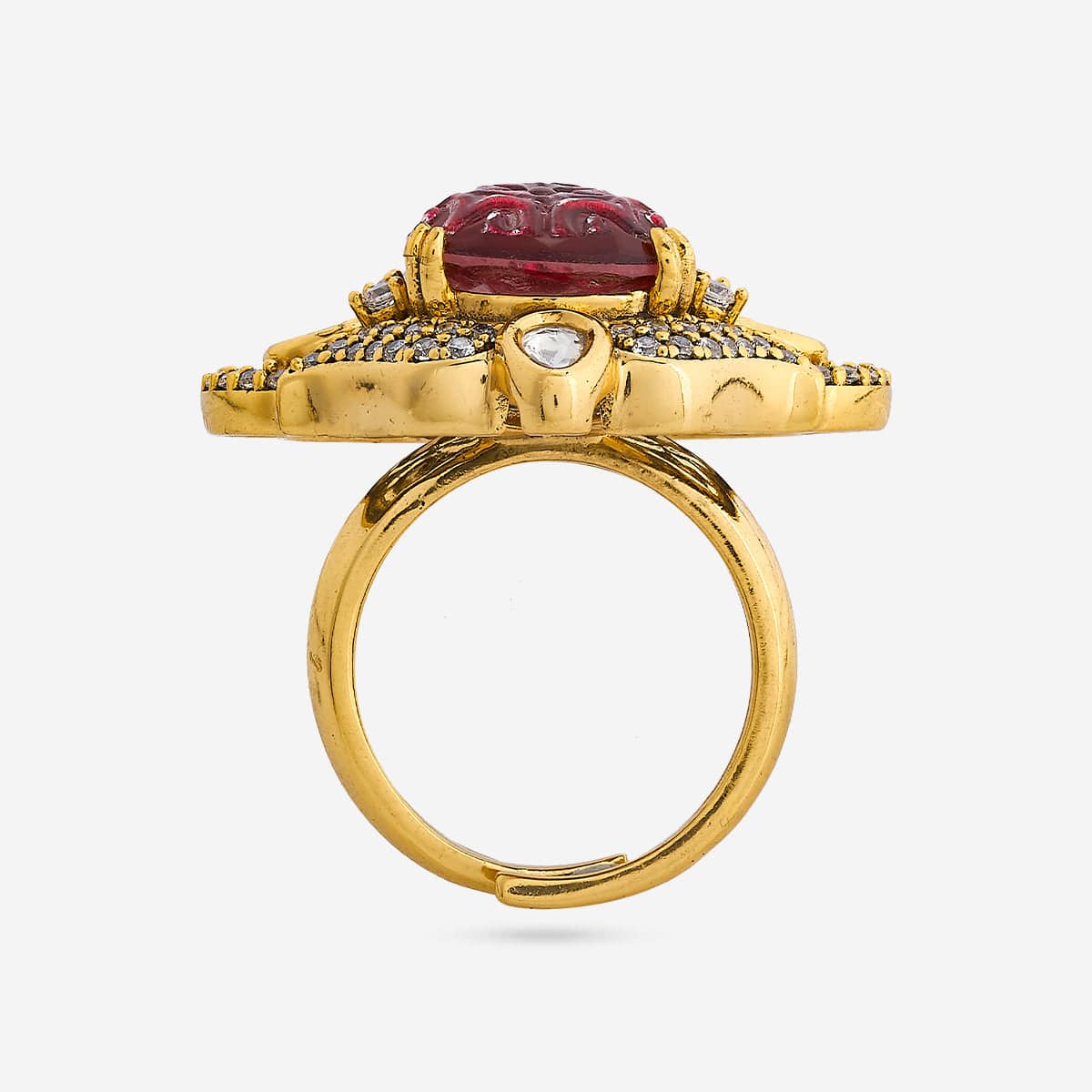 Kundan Finger Ring 193209 - Image 4