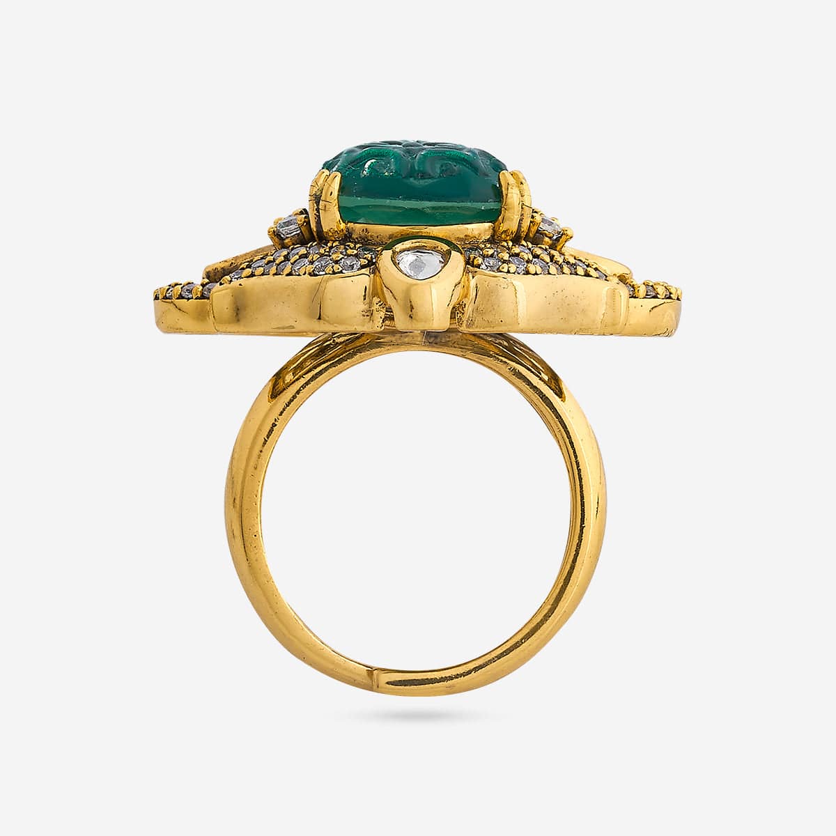 Kundan Finger Ring 193209 - Image 9