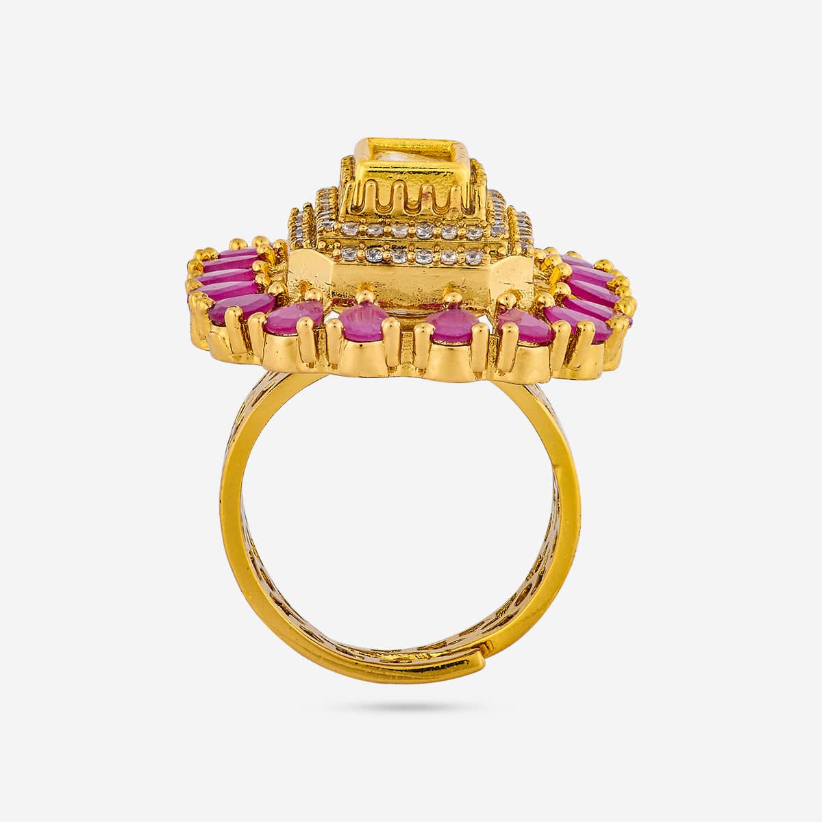 Kundan Finger Ring 193673 - Image 4
