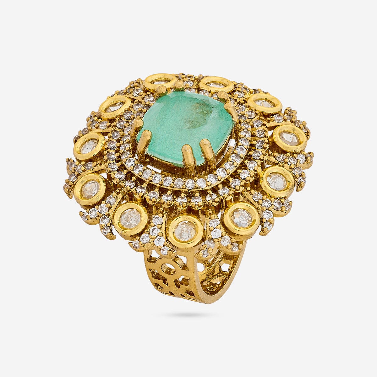 Kundan Finger Ring 193674 - Image 10