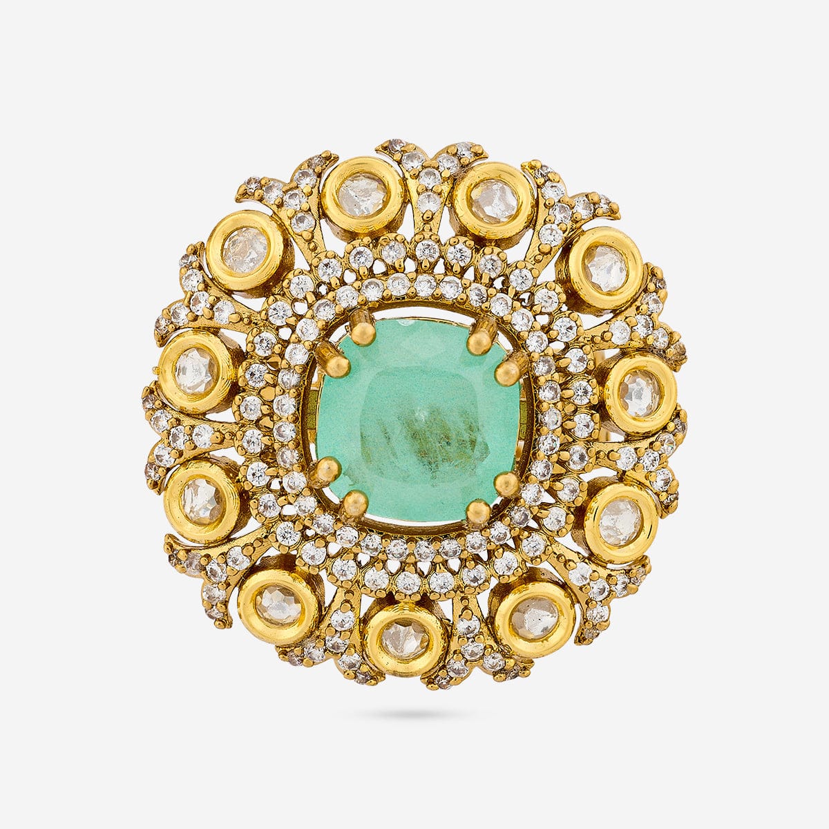 Kundan Finger Ring 193674 - Image 12