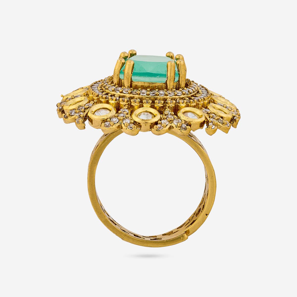 Kundan Finger Ring 193674 - Image 13