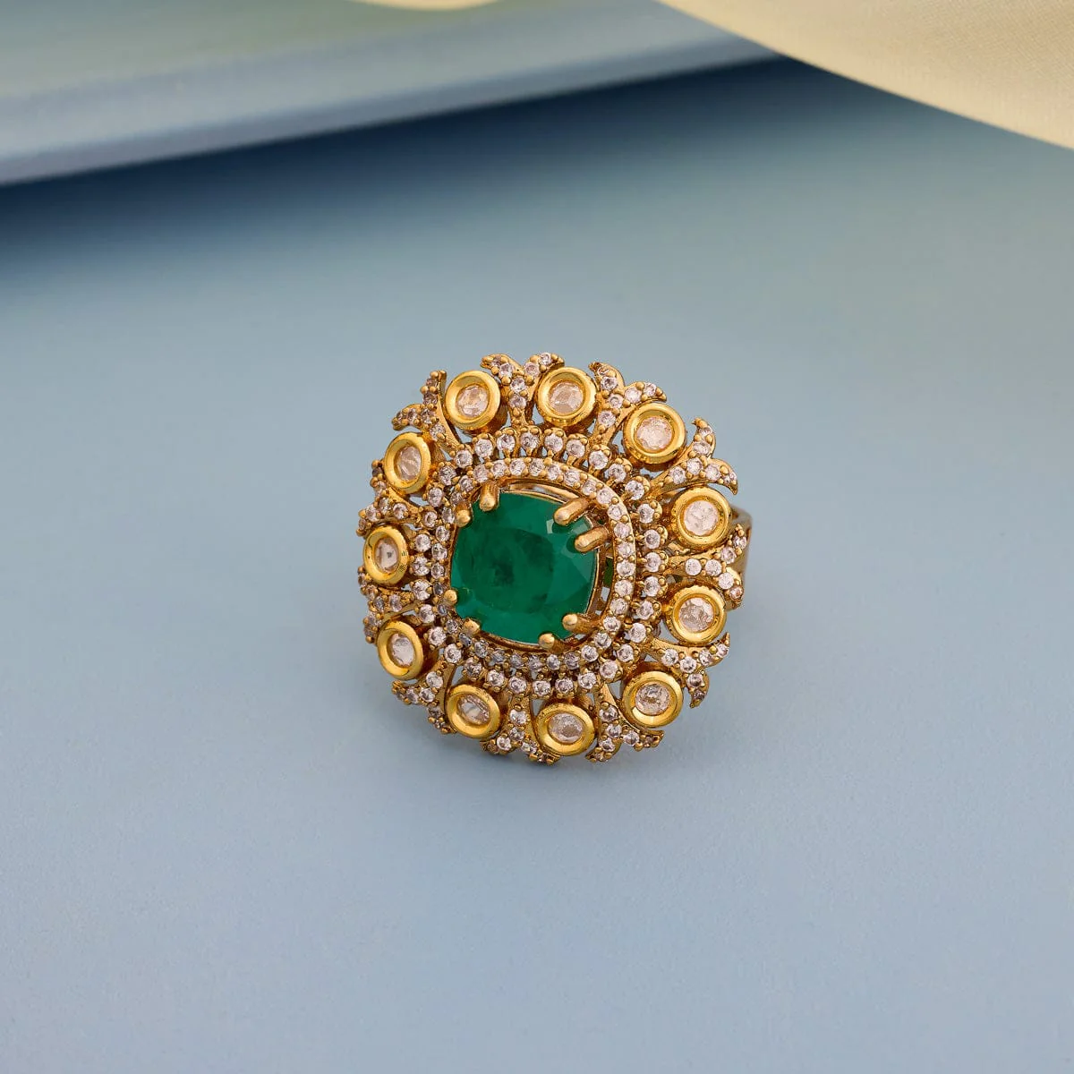 Kundan Finger Ring 193674 - Image 2