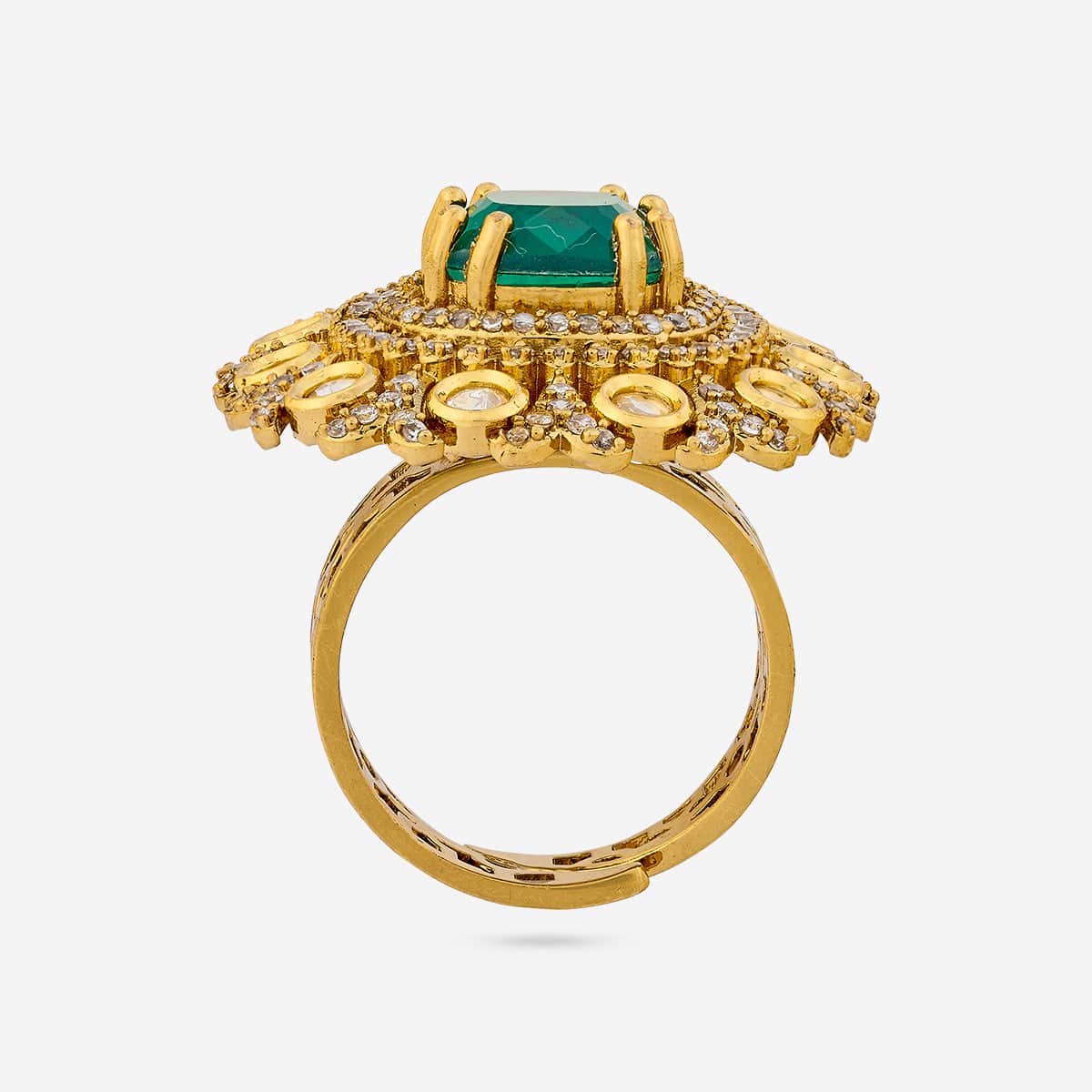Kundan Finger Ring 193674 - Image 5