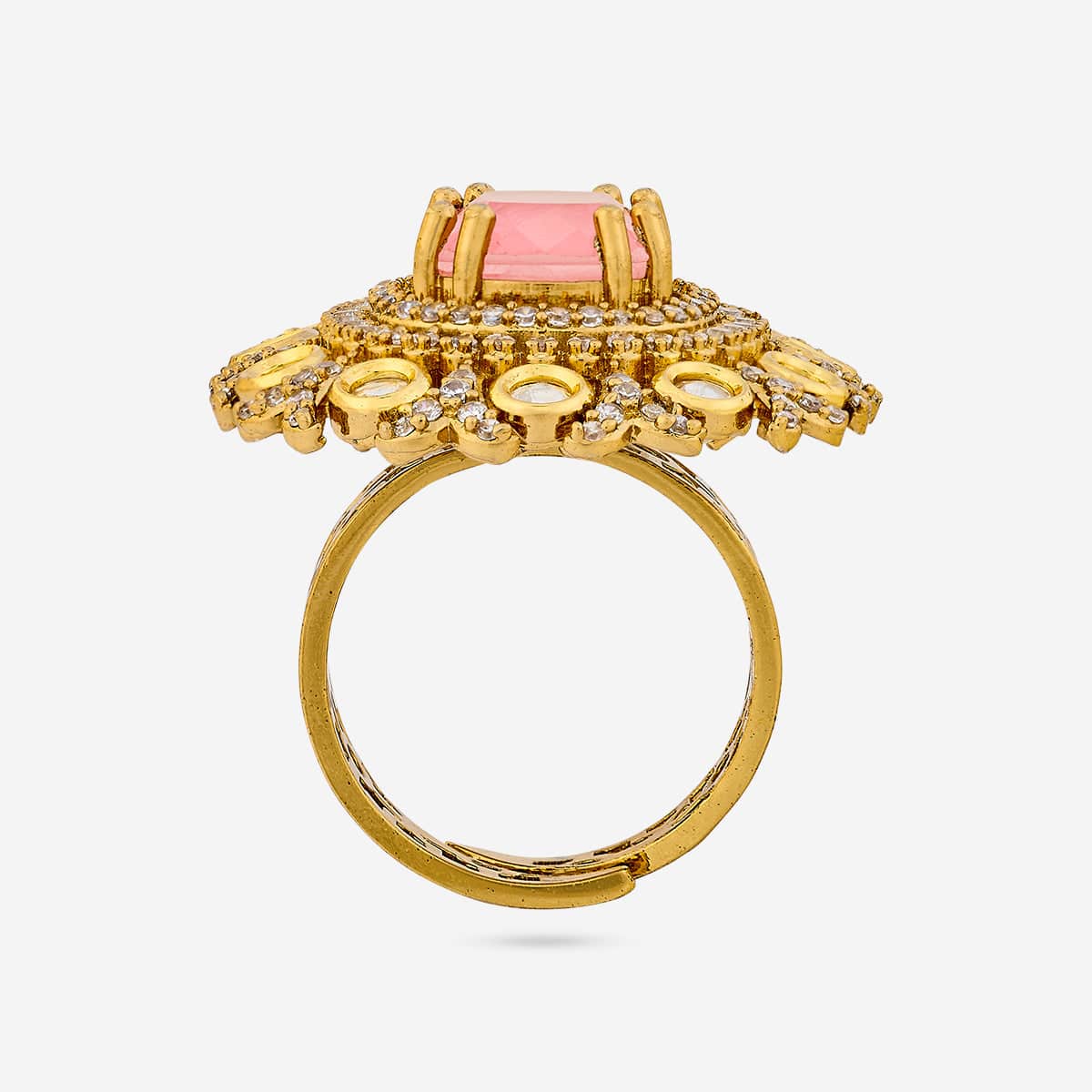 Kundan Finger Ring 193674 - Image 9