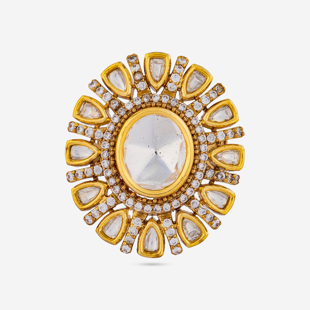 Kundan Finger Ring 193675 - Image 12
