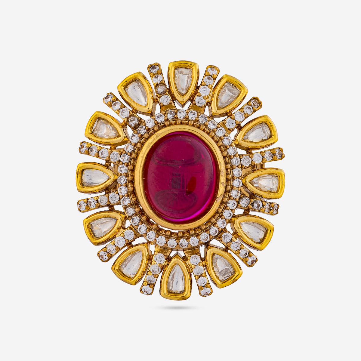 Kundan Finger Ring 193675 - Image 3