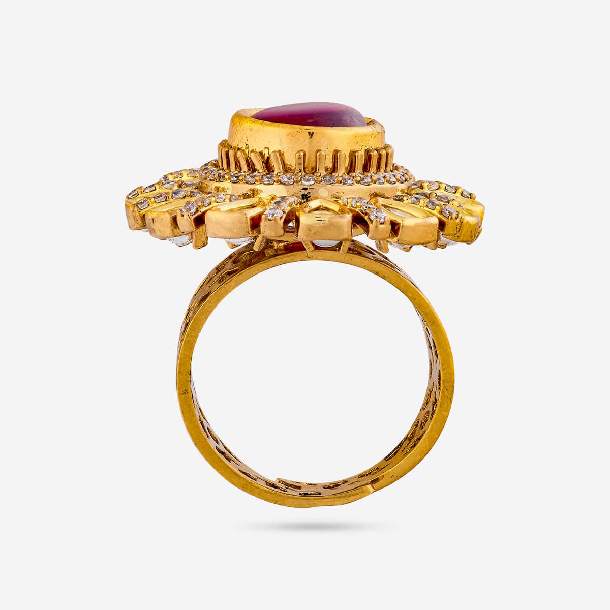 Kundan Finger Ring 193675 - Image 4