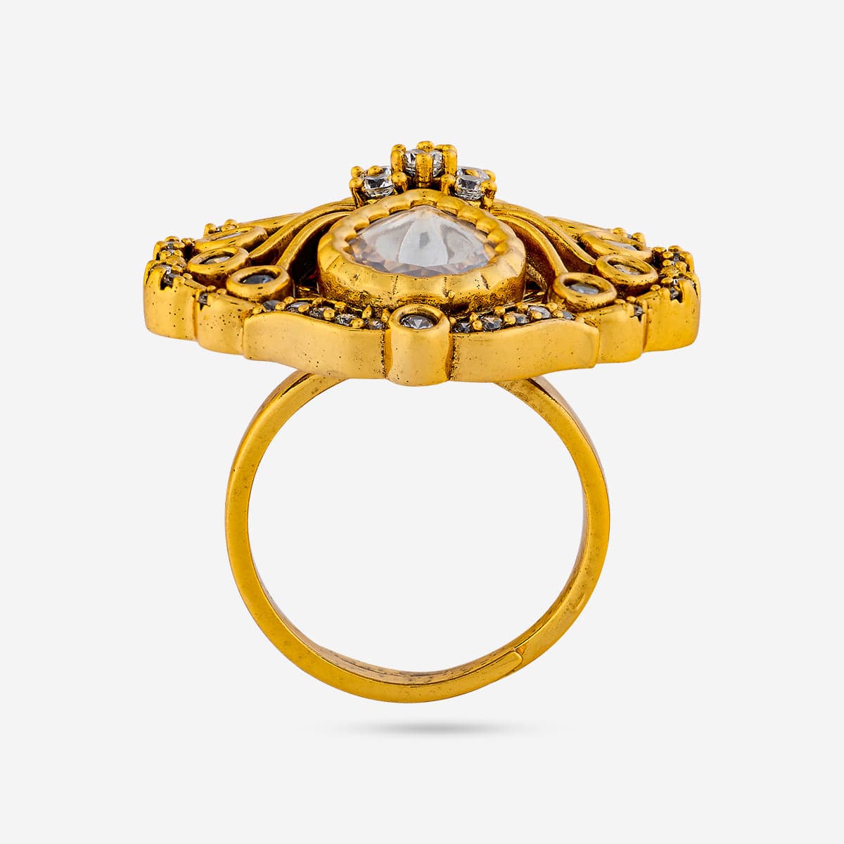 Kundan Finger Ring 196785 - Image 5
