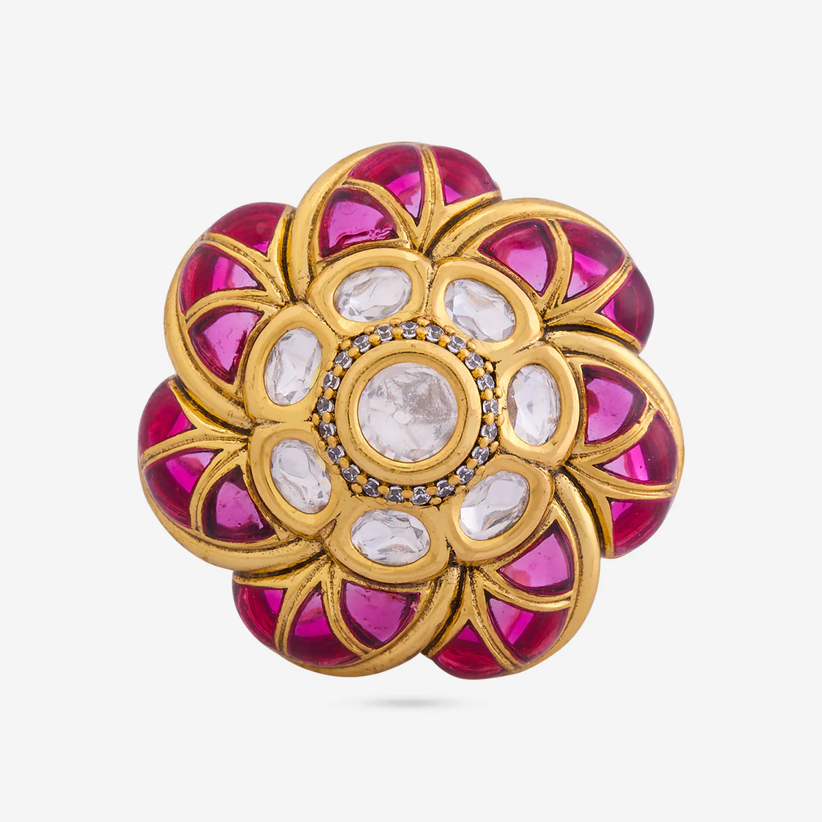 Kundan Finger Ring 196786 - Image 3