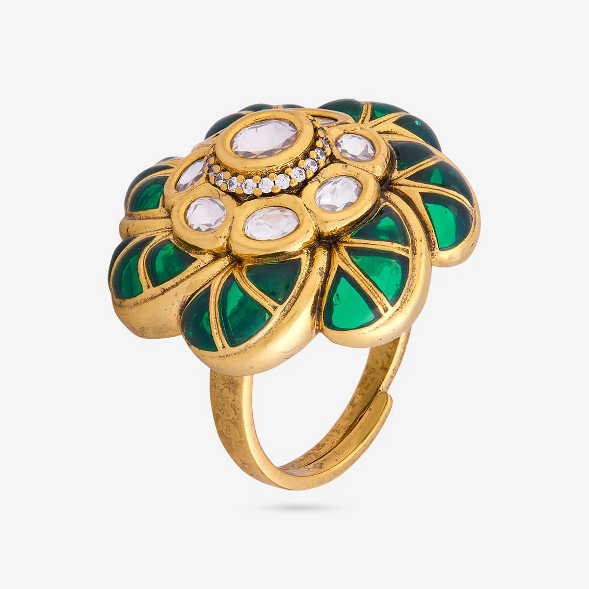 Kundan Finger Ring 196786 - Image 5