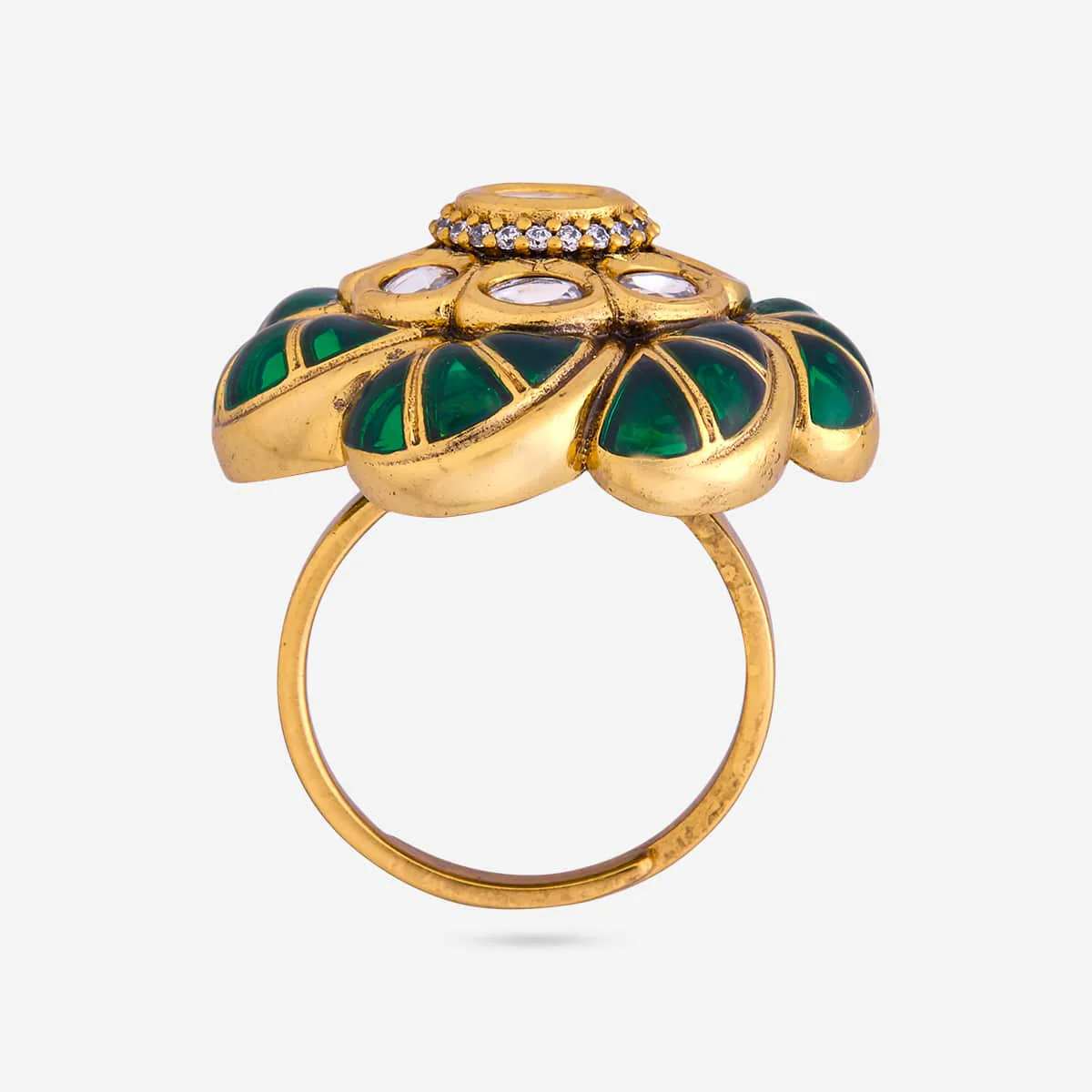 Kundan Finger Ring 196786 - Image 9