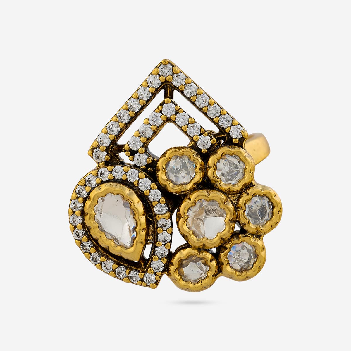 Kundan Finger Ring 197199 - Image 4