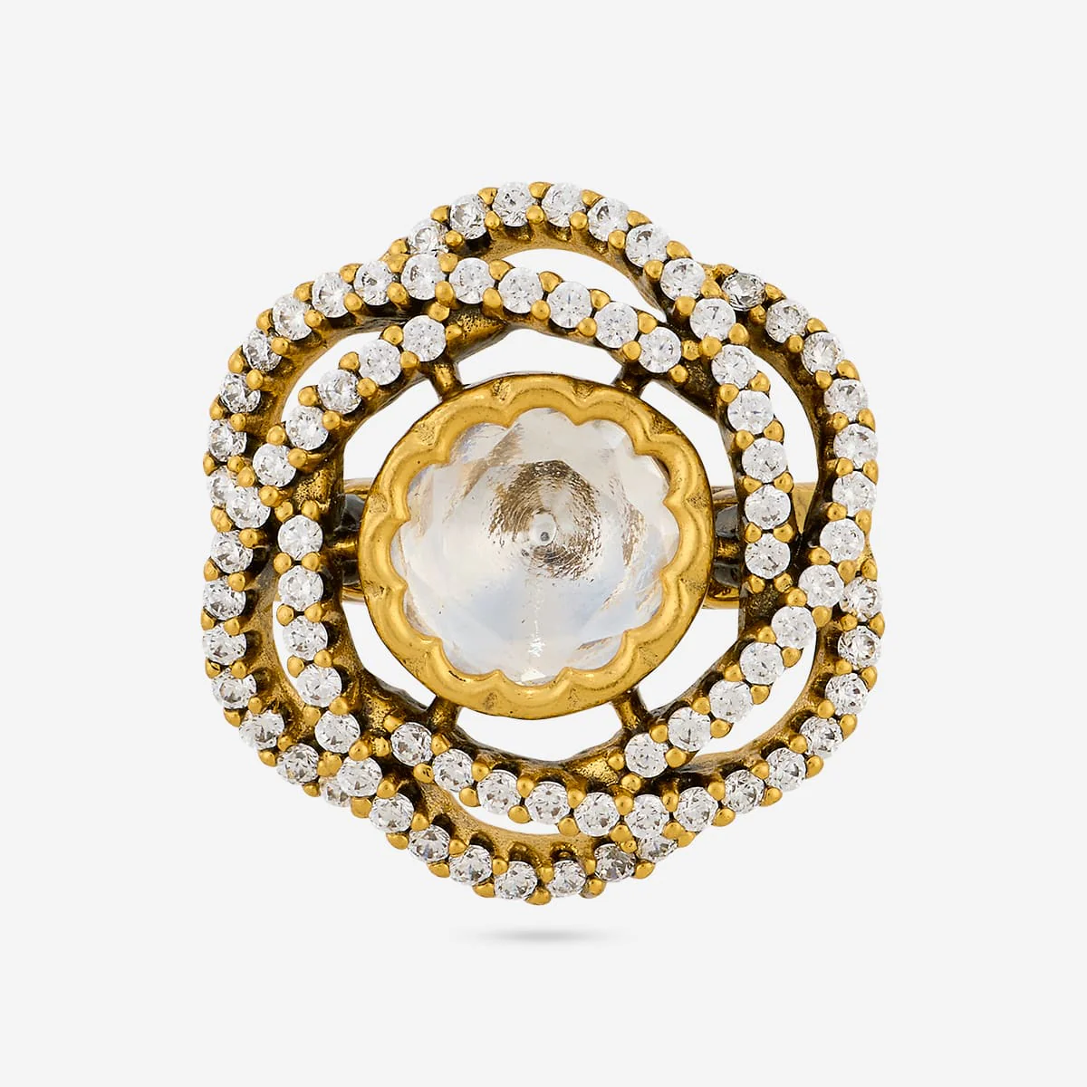 Kundan Finger Ring 197201 - Image 4