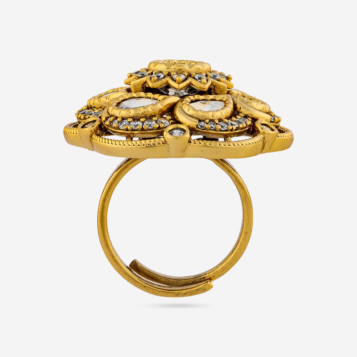 Kundan Finger Ring 197202 - Image 5