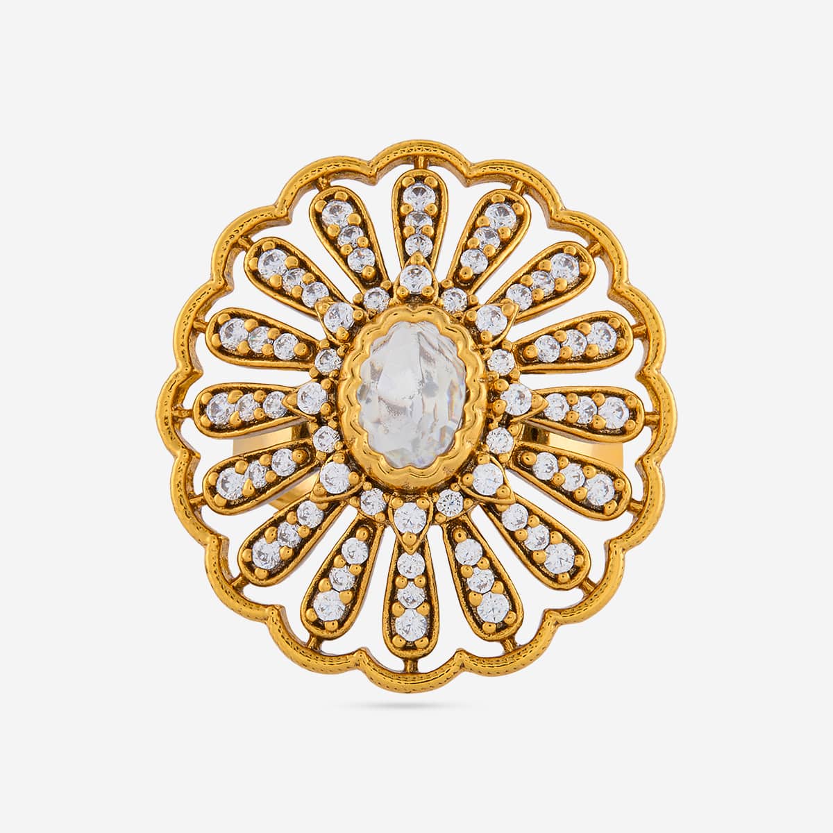 Kundan Finger Ring 197752 - Image 3
