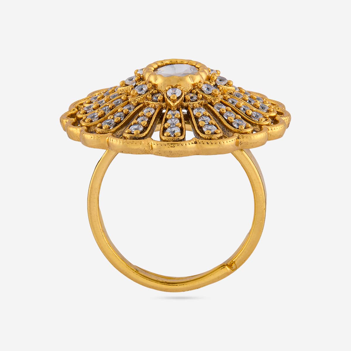 Kundan Finger Ring 197752 - Image 4