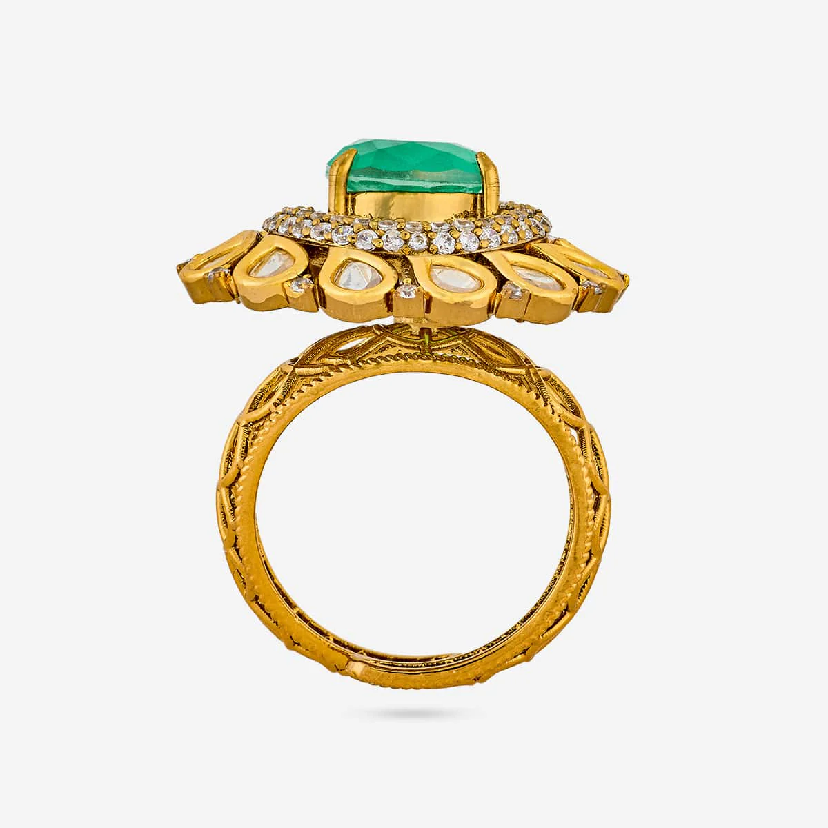 Kundan Finger Ring 198799 - Image 16