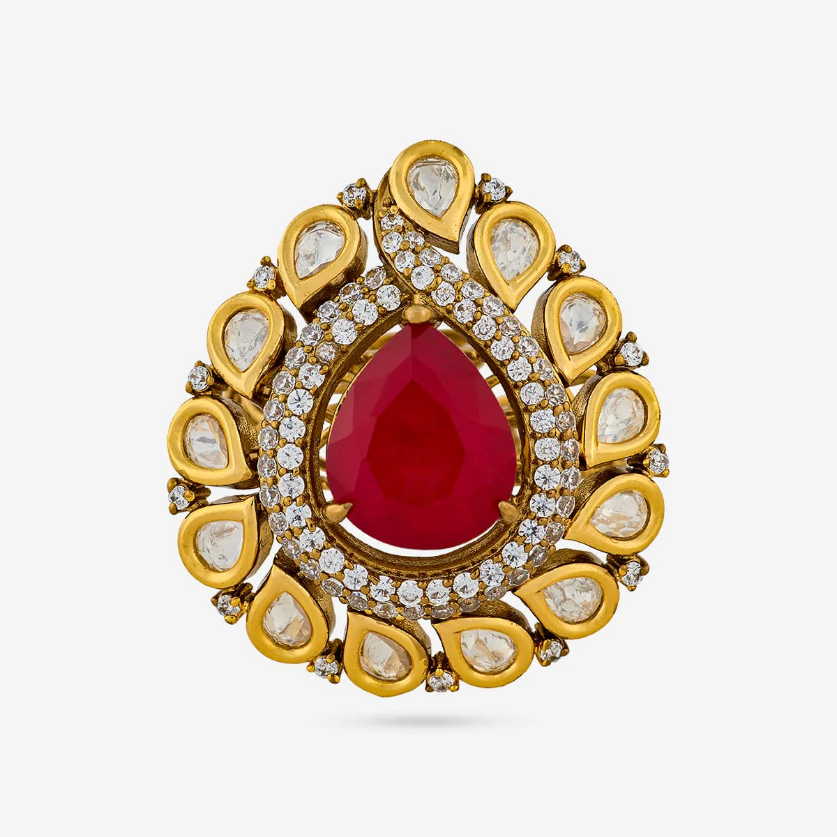 Kundan Finger Ring 198799 - Image 3