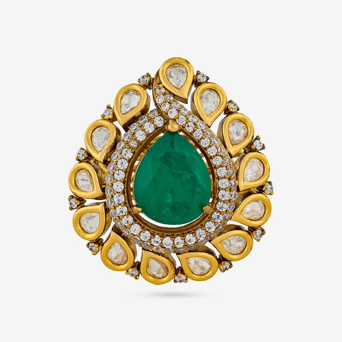 Kundan Finger Ring 198799 - Image 7