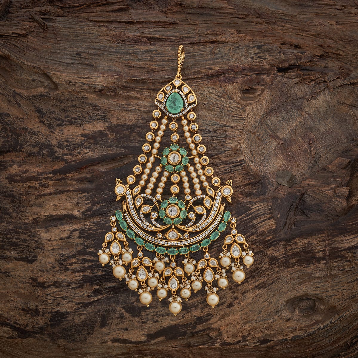 Kundan Hair Brooch 180238 - Image 2