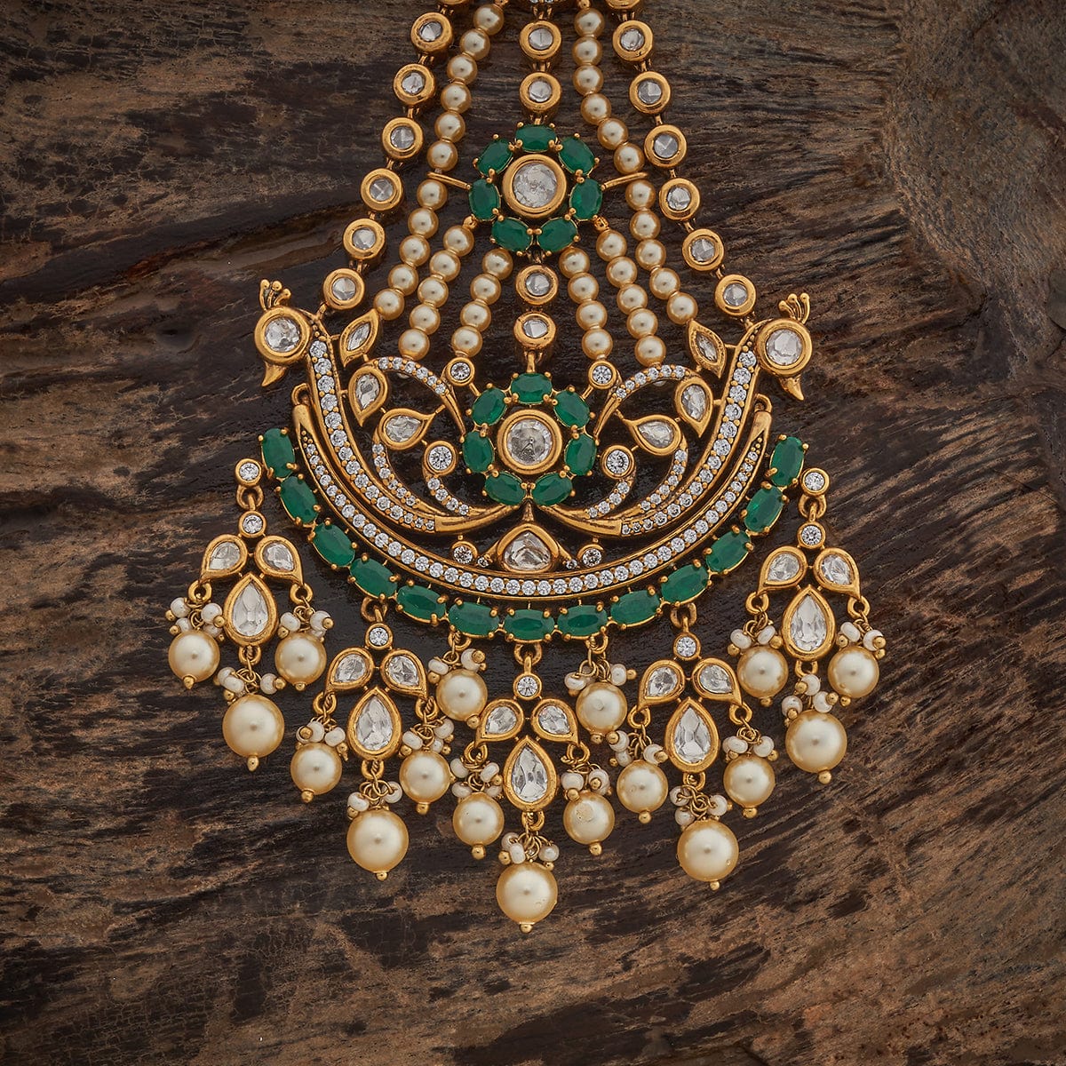 Kundan Hair Brooch 180238 - Image 5