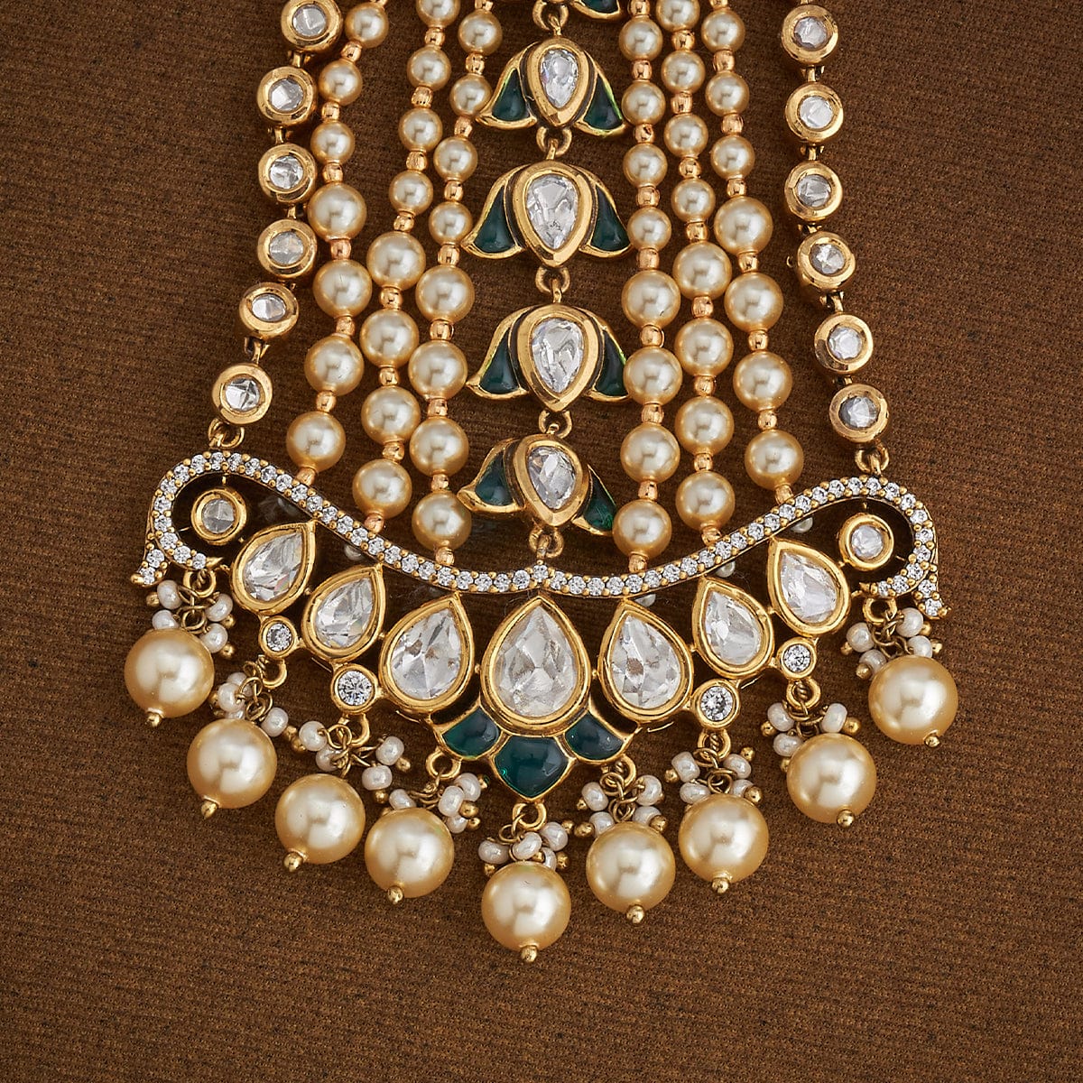 Kundan Hair Brooch 181115 - Image 3