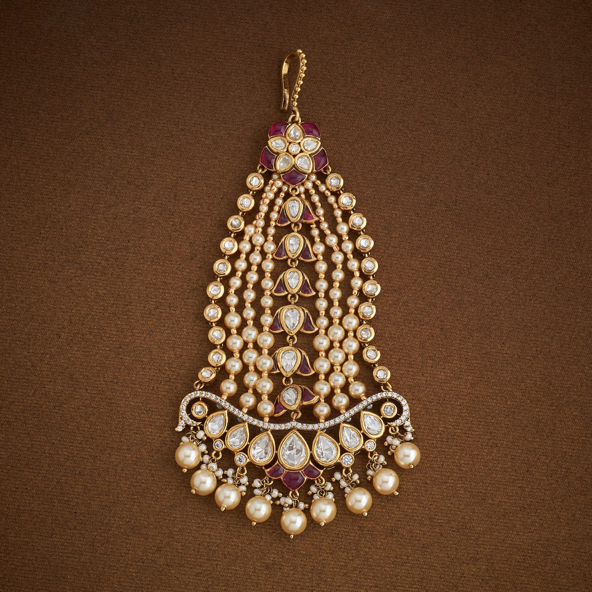 Kundan Hair Brooch 181115 - Image 4