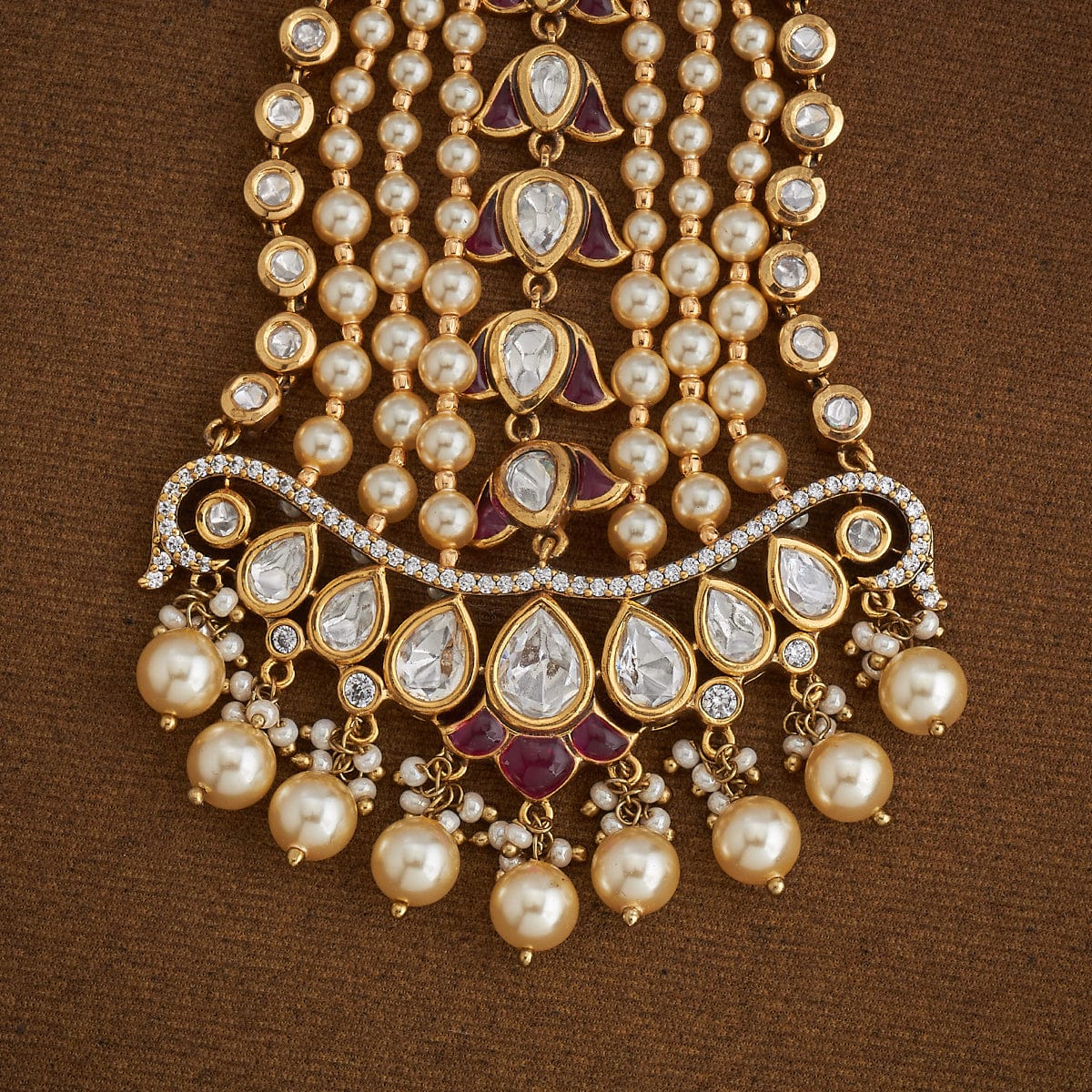 Kundan Hair Brooch 181115 - Image 5