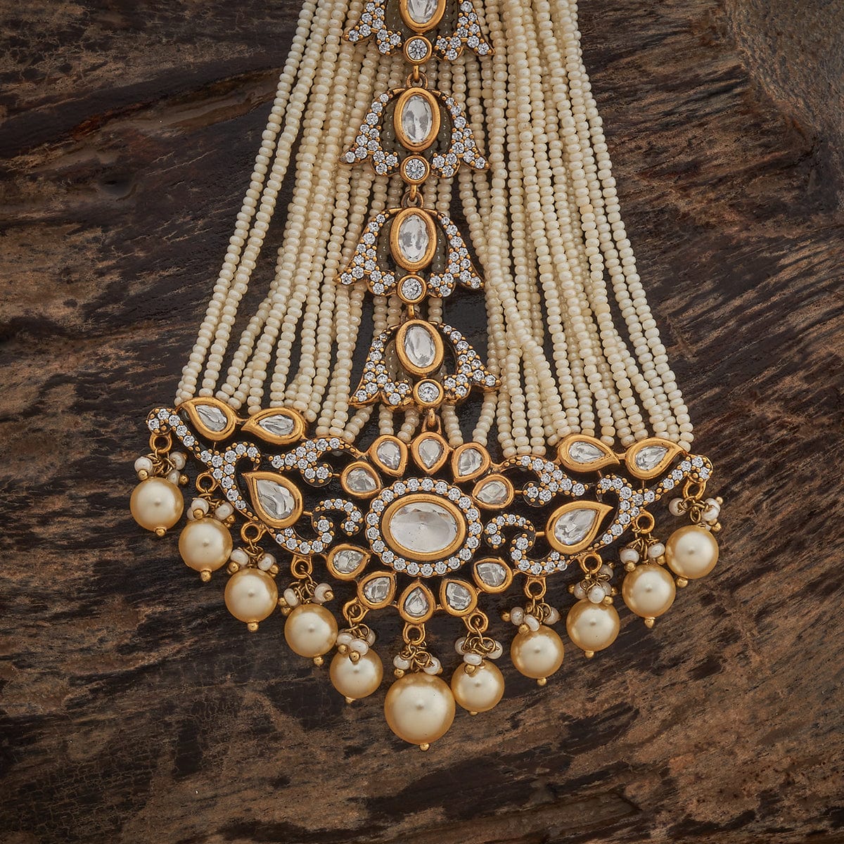 Kundan Hair Brooch 181116 - Image 3