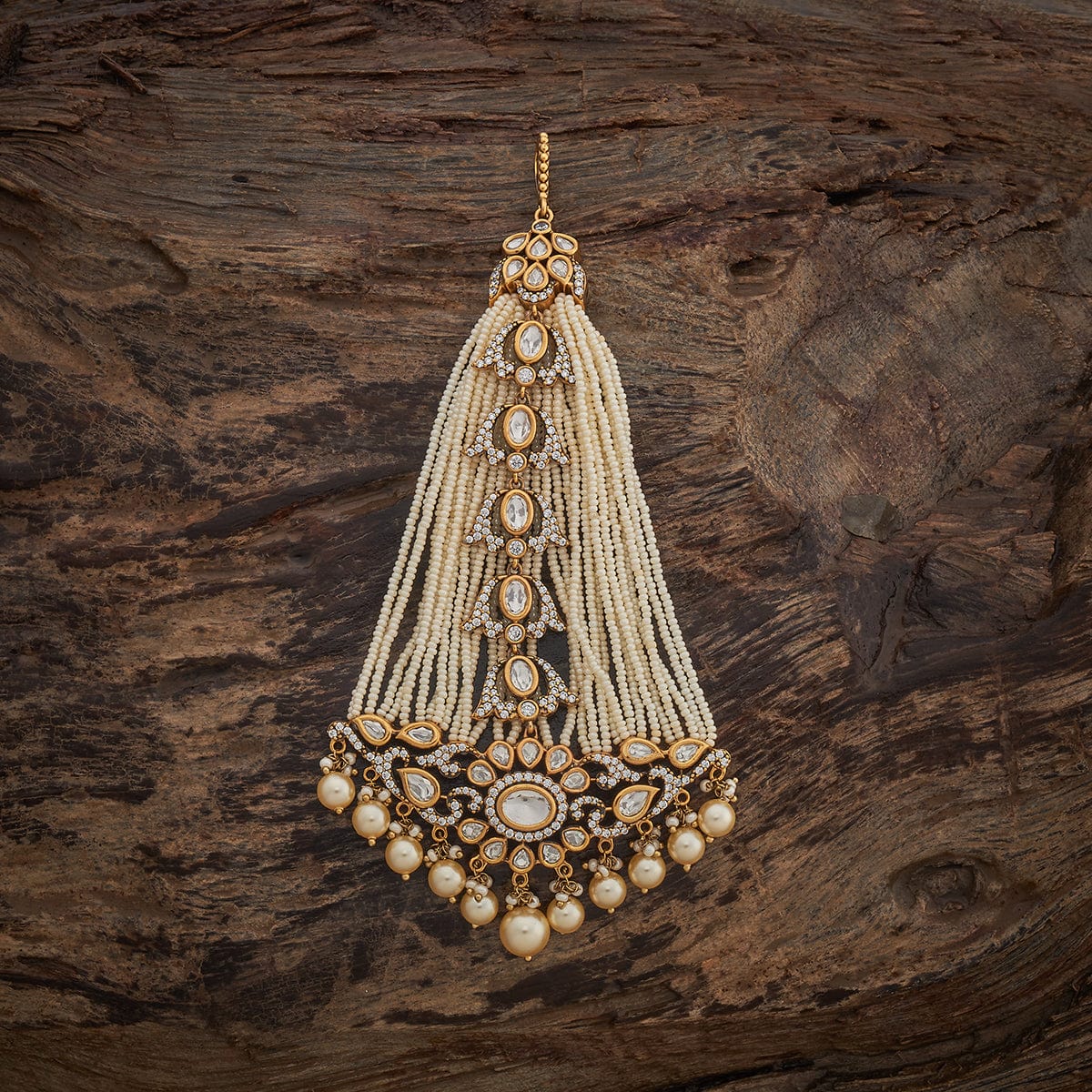 Kundan Hair Brooch 181116 - Image 4