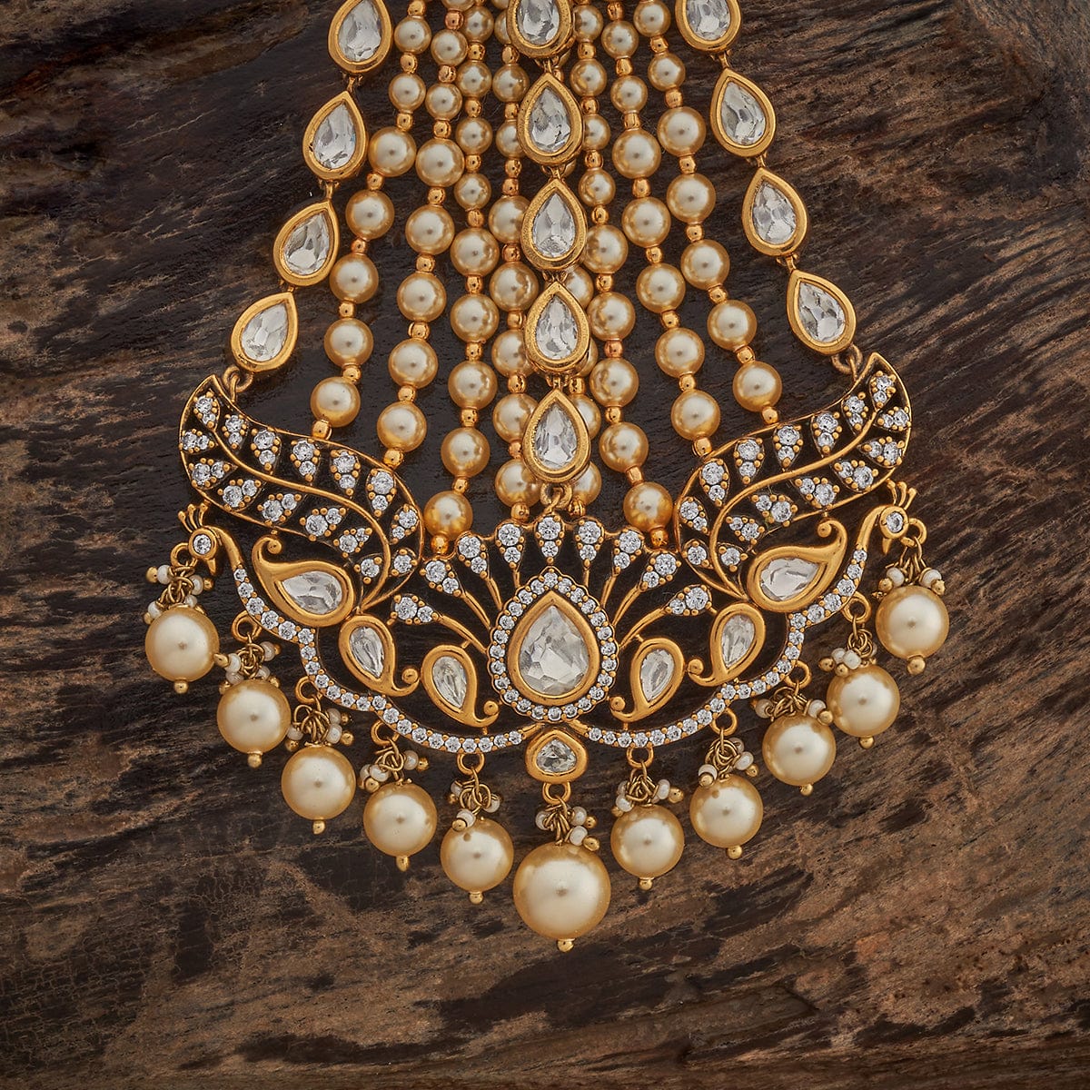 Kundan Hair Brooch 181117 - Image 3