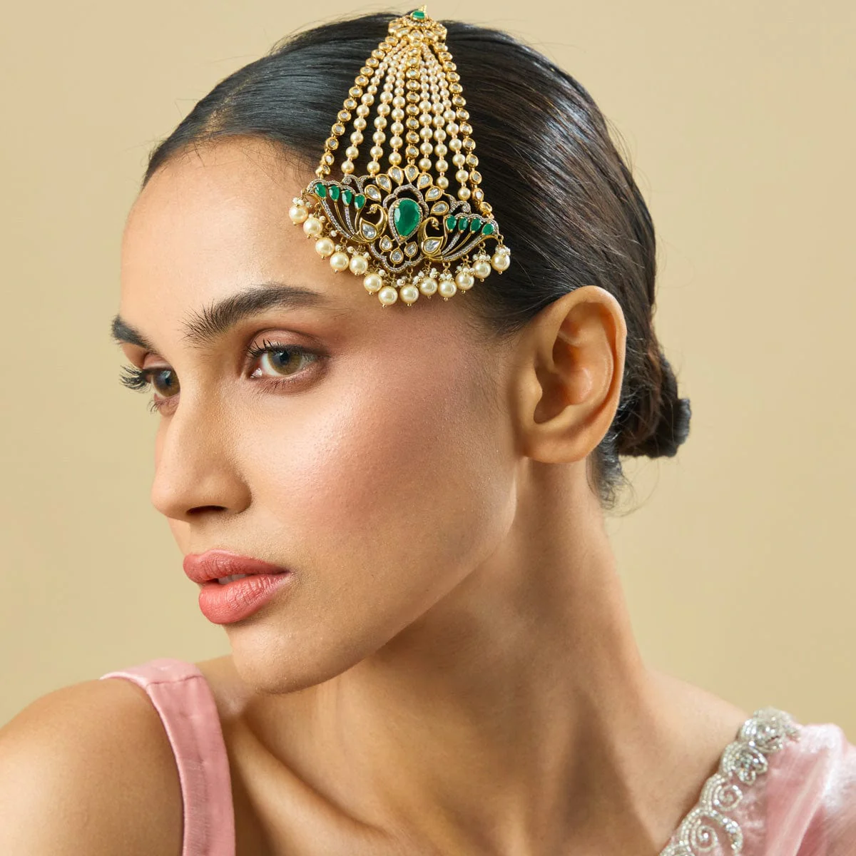 Kundan Hair Brooch 181118