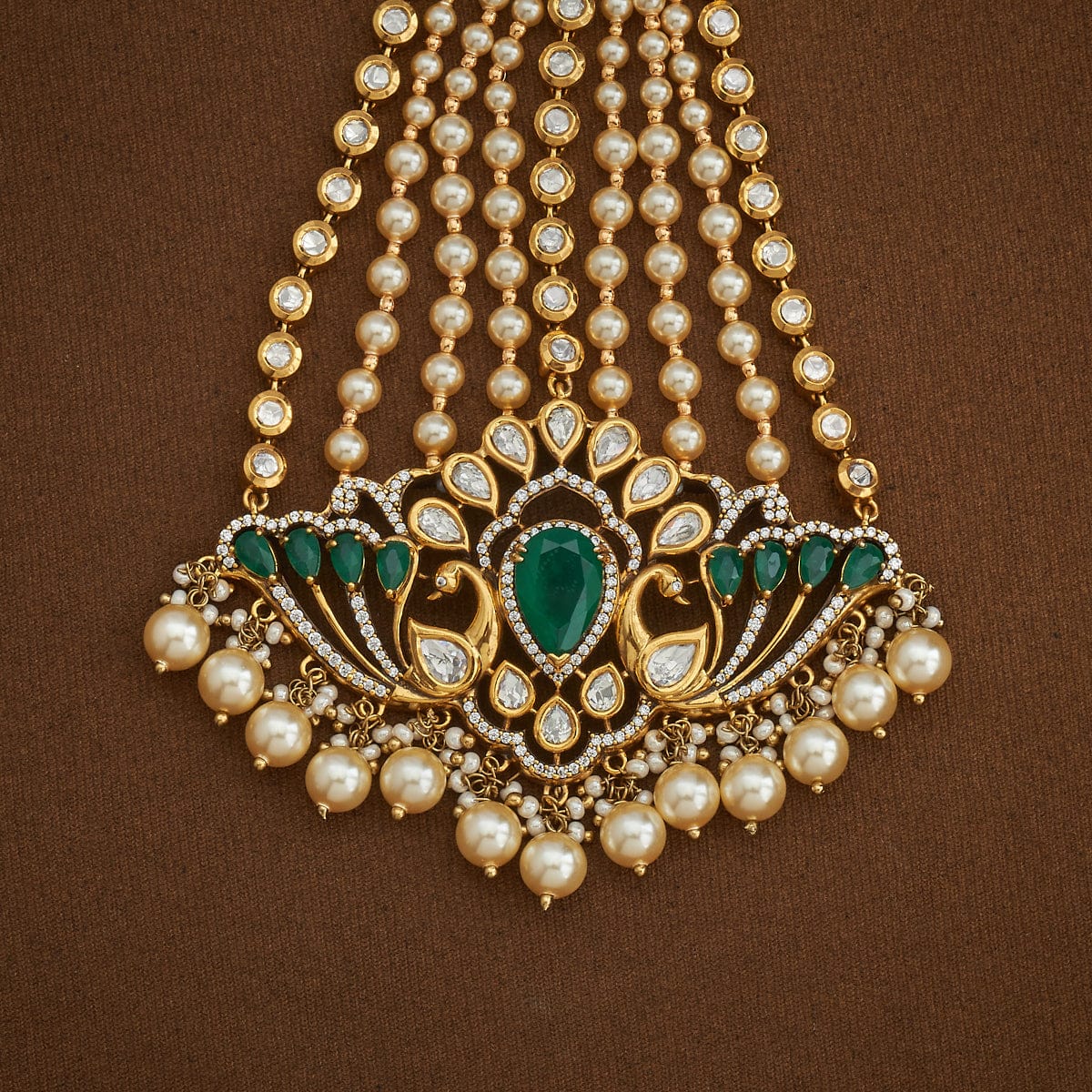 Kundan Hair Brooch 181118 - Image 3
